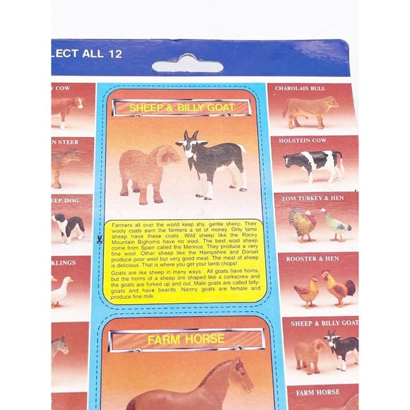 Funrise Blue Ribbon Farm Animal Collection Sheep Billy Goat Farm Horse 1993 NEW - Picture 9 of 10